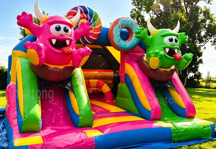 Hüpfburg Monster Fun mieten in Bielefeld – Originalfoto Hüpfburg Monster Fun mieten in Bielefeld – Originalfoto